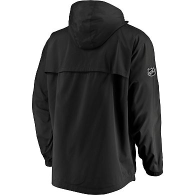 Men's Fanatics Branded Black Philadelphia Flyers Authentic Pro Rinkside Anorak 1/4-Zip Jacket