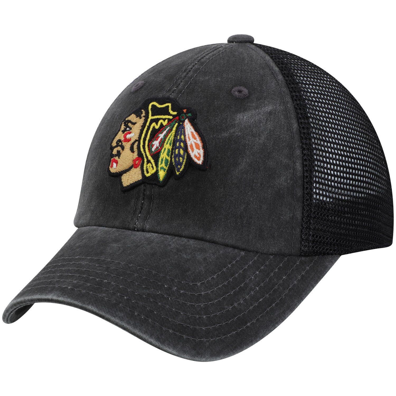 all black blackhawks hat