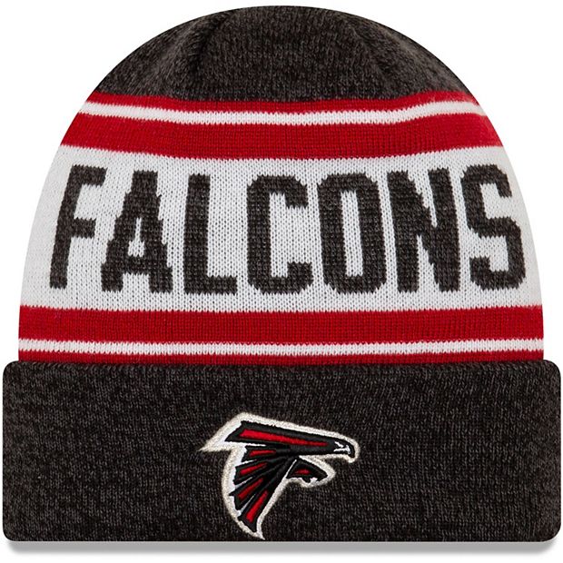 Youth New Era Black/White Atlanta Falcons Stated Cuffed Knit Hat