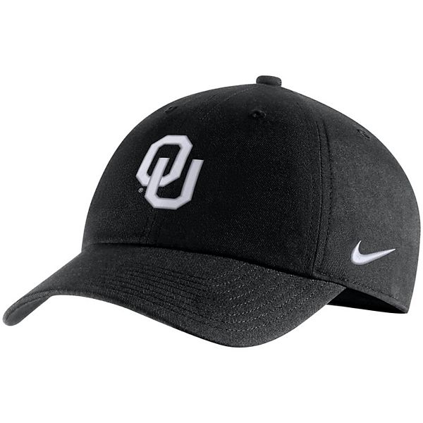 Men's Nike Black Oklahoma Sooners Triple Black Heritage 86 Logo ...