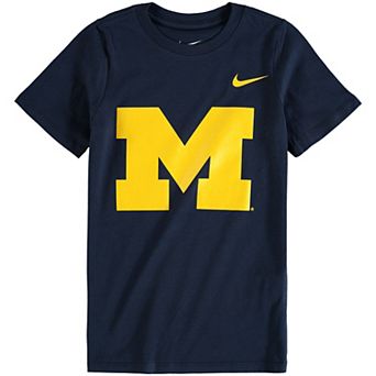 Preschool Nike Navy Michigan Wolverines Logo T-Shirt