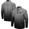 Men's Colosseum Heathered Gray Iowa Hawkeyes Sitwell Sublimated Quarter-Zip Pullover Jacket
