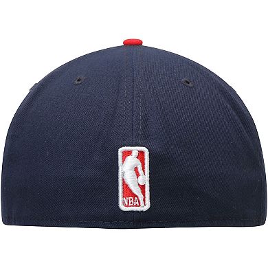 Men's New Era Navy/Red New Orleans Pelicans Official Team Color 2Tone 59FIFTY Fitted Hat