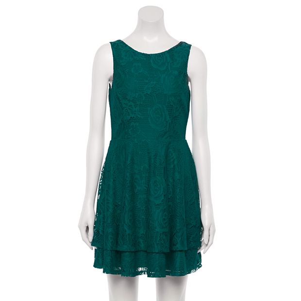  Womens Dresses Solid Sleeveless Fit and Flare Dress (Color : Dark  Green, Size : Small) : Clothing, Shoes & Jewelry
