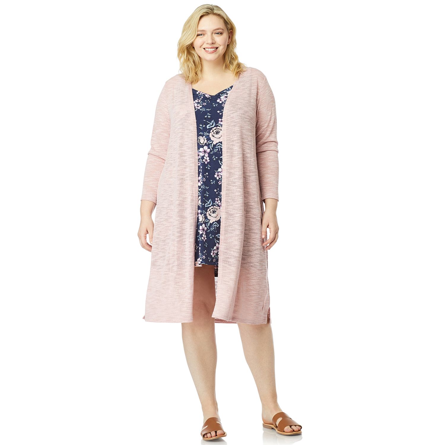plus size dress with cardigan