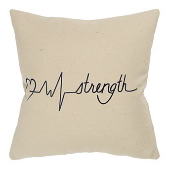 Rizzy Home Heart Strength Throw Pillow