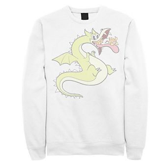Men's Cuphead Grim Matchstick & Living Fireball Graphic Fleece Pullover