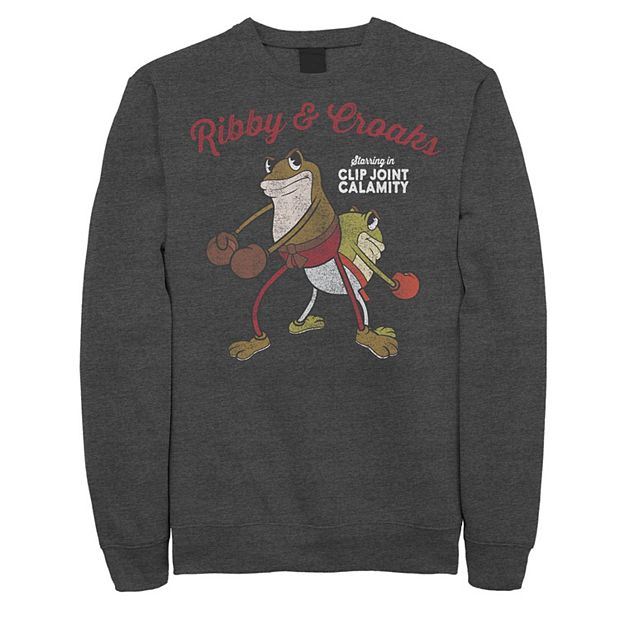 Men's Cuphead Ribby And Croaks Clip Joint Calamity Graphic Fleece