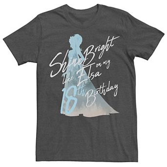 Disney's Frozen Men's Elsa Silhouette 18th Birthday Graphic Tee