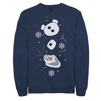 Disney's Frozen Men's Olaf Happy Pieces Graphic Fleece Pullover