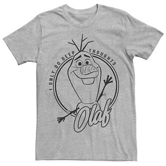 Disney's Frozen Men's 2 Olaf Only Deep Thoughts Graphic Tee