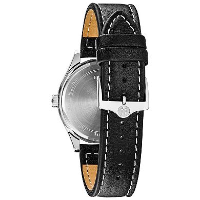 Bulova Men's Leather Watch - 96B299