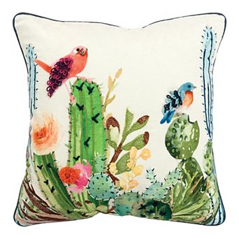Rizzy Home Dar Desert Birds Throw Pillow