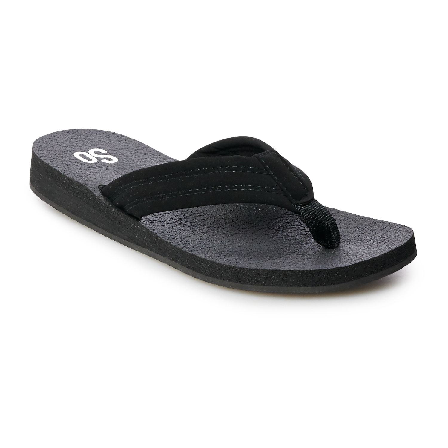 kohls black sandals