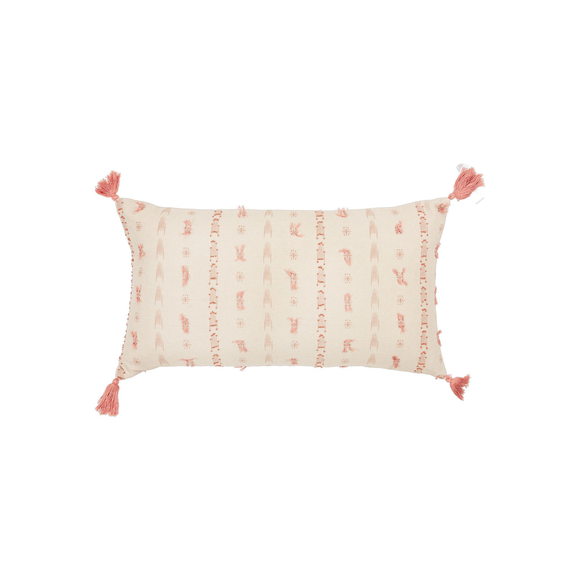 Rizzy Home Tam Throw Pillow, Blush
