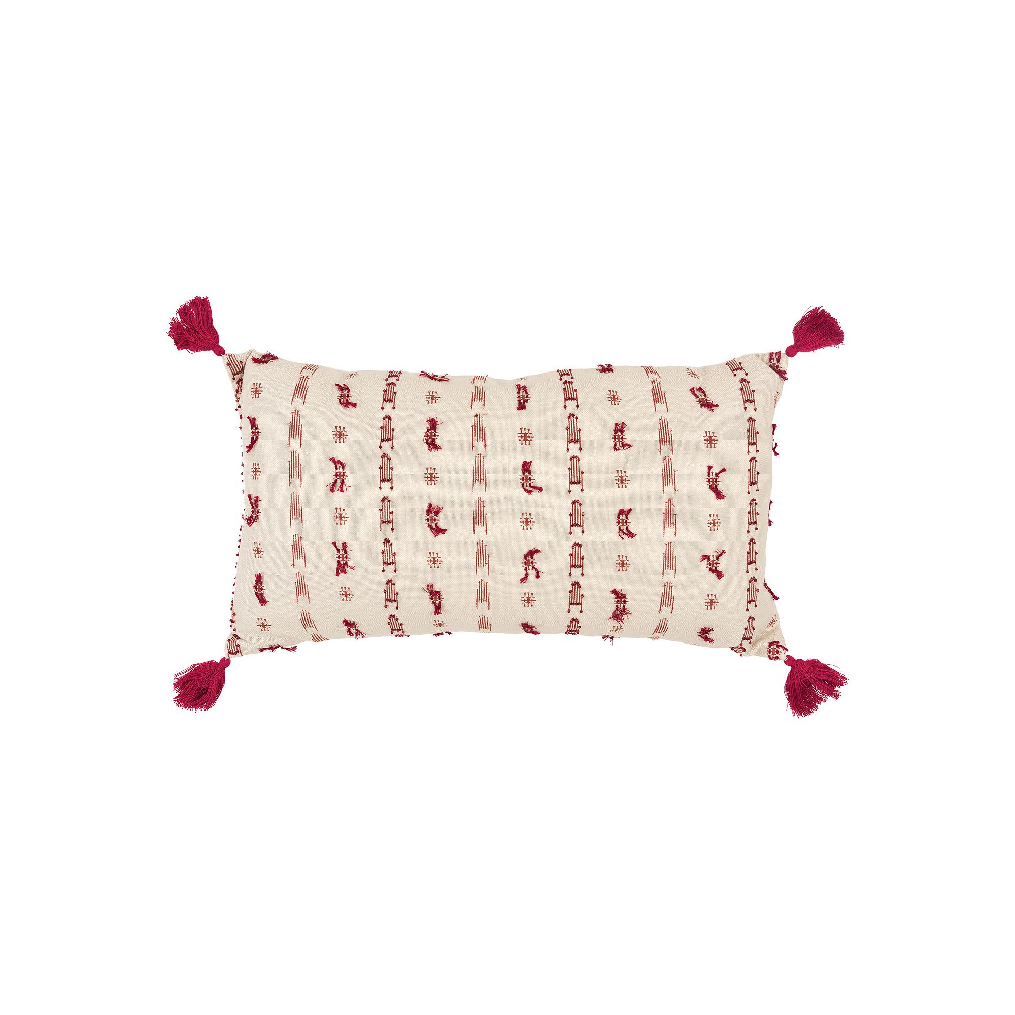 Rizzy Home Tam Throw Pillow, Pink