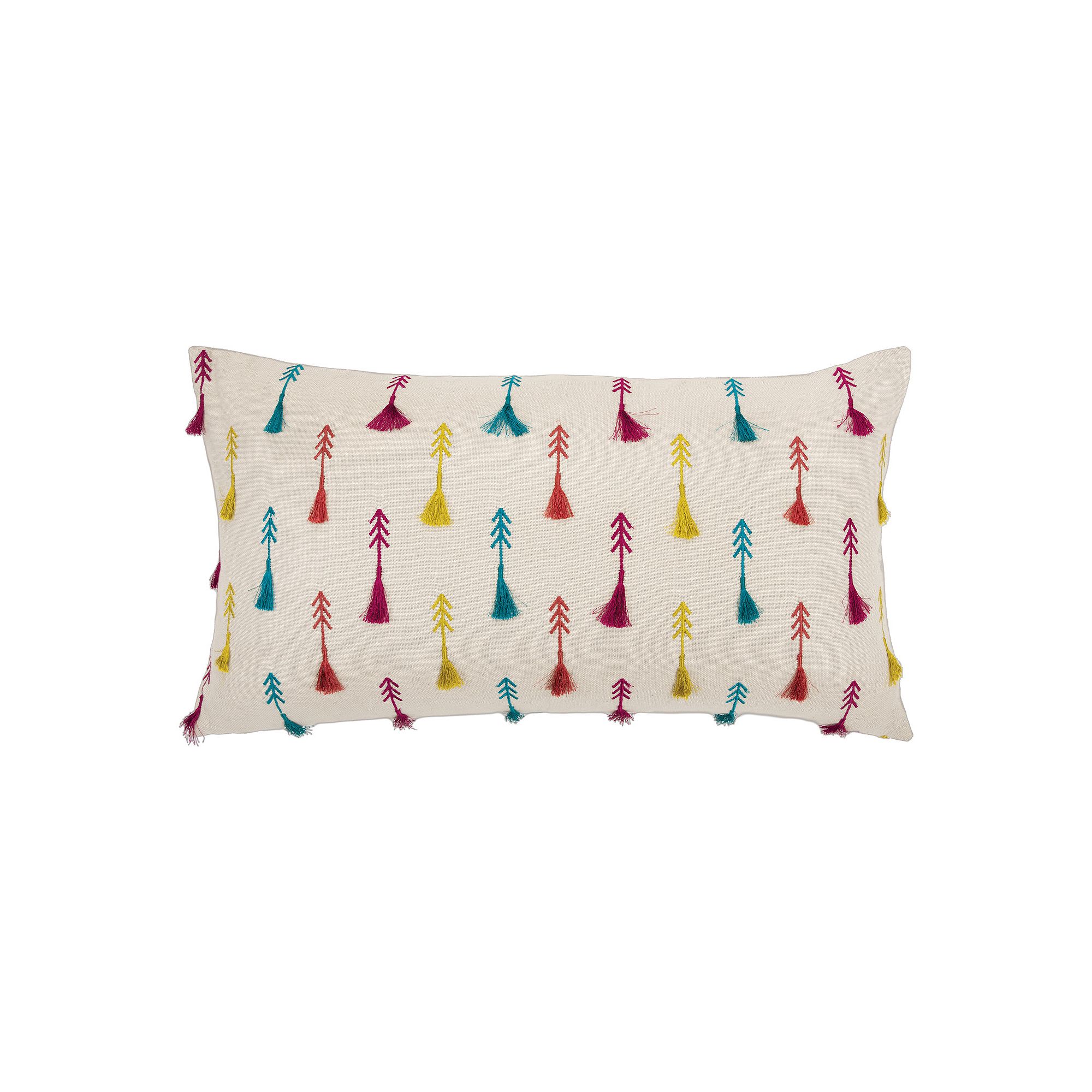 Rizzy Home Noah Tassel Throw Pillow, Noah Brights