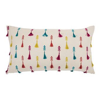 Rizzy Home Noah Tassel Throw Pillow