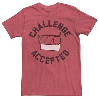 Men's Toilet Paper Challenge Accepted Humor Graphic Tee