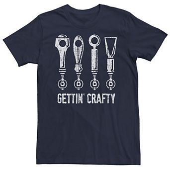 Men's Gettin' Crafty Beer Taps Graphic Tee