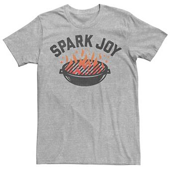 Men's Spark Joy BBQ Flame Line Sketch Graphic Tee