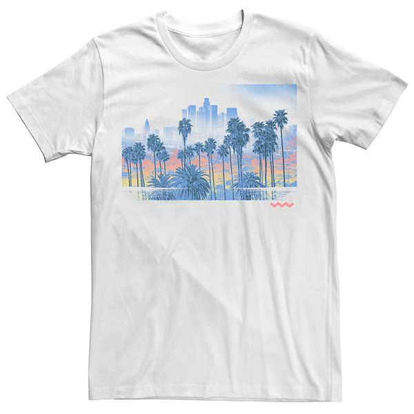Men's Palm Tree City Scape Poster Graphic Tee