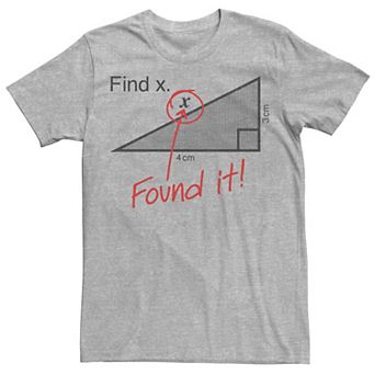 Men's Find X Math Humor Graphic Tee
