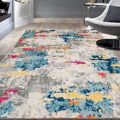 World Rug Gallery Sky Abstract Design Rug