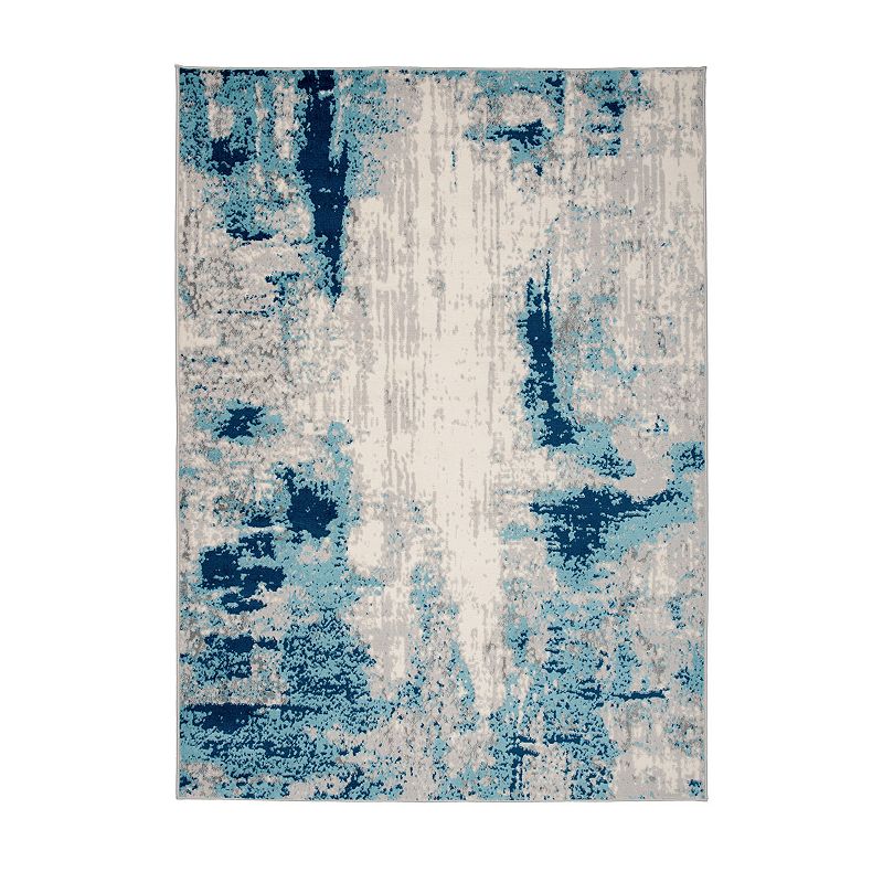 Main Street Rugs Ortho 235 Blue 5' x 7' Area Rug