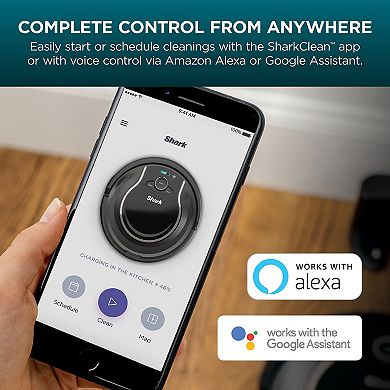 Shark ION Wi-Fi Connected Robotic Vacuum - Works with Alexa and Google Assistant, Multi-Surface Cleaning on Carpets and Hard Floors (RV750)