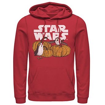 Men's Star Wars Porg Pumpkin Patch Halloween Graphic Hoodie