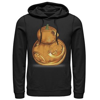 Men's Star Wars BB-8 Pumpkin Carving Halloween Graphic Hoodie