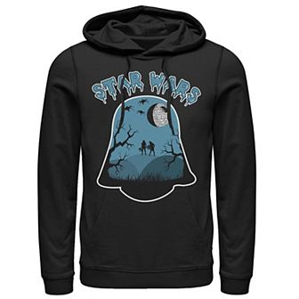 Men's Star Wars Death Star Darth Vader Helmet Zombie Graphic Hoodie