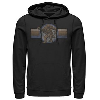 Men's Star Wars Rancor Retro Vintage Striped Graphic Hoodie