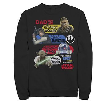 Men's Star Wars Best Father In The Galaxy Graphic Fleece Pullover