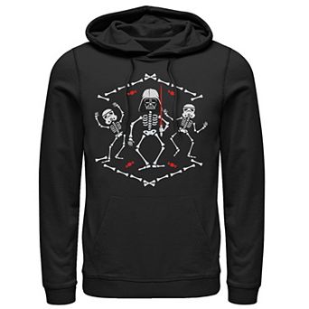 Men's Star Wars Vader And Troopers Skeletons Graphic Hoodie