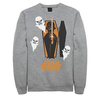 Men's Star Wars Vader Coffin And Trooper Ghosts Graphic Fleece Pullover