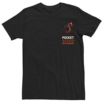 Disney's Mulan Mushu Men's Pocket Sized Portrait Tee