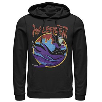 Disney's Sleeping Beauty Maleficent Vintage Flame Portrait Men's Hoodie