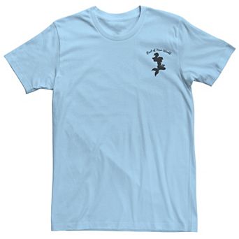 Disney's The Little Mermaid Ariel Men's Silhouette Left Chest Tee