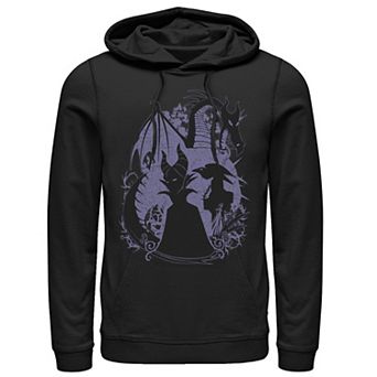 Disney's Sleeping Beauty Maleficent Dragon Silhouette Men's Hoodie