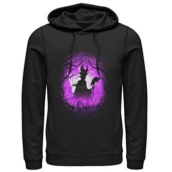 Disney's Sleeping Beauty Maleficent Purple Hue Silhouette Men's Hoodie
