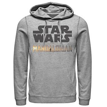 Men's Star Wars The Mandalorian Show Logo Stack Graphic Hoodie