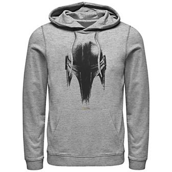 Men's Star Wars The Mandalorian Metallic Helmet Graphic Hoodie