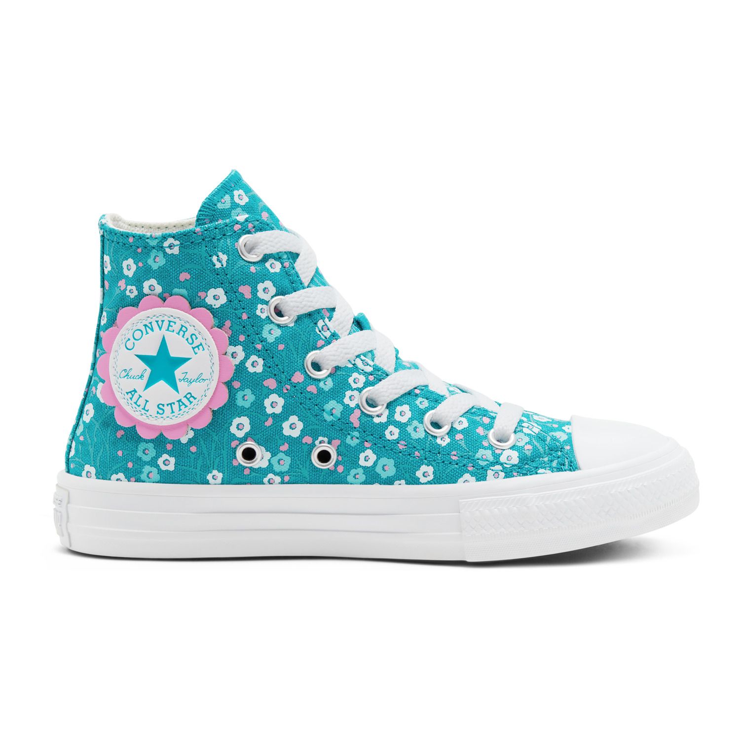 girls teal converse