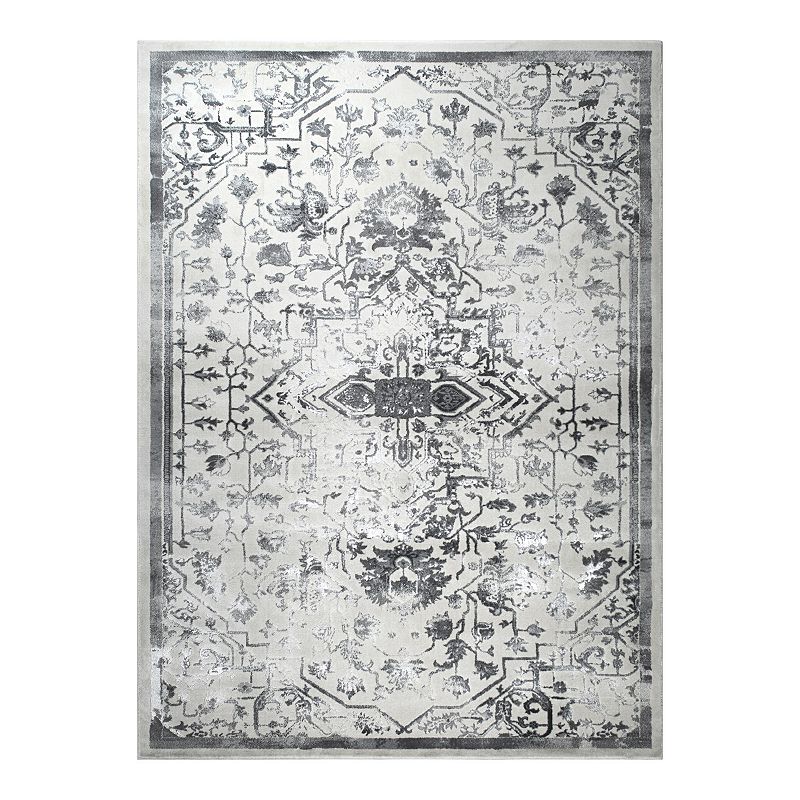 Christian Siriano New York New York Jersey Denali Area Rug, Grey, 8X10 Ft
