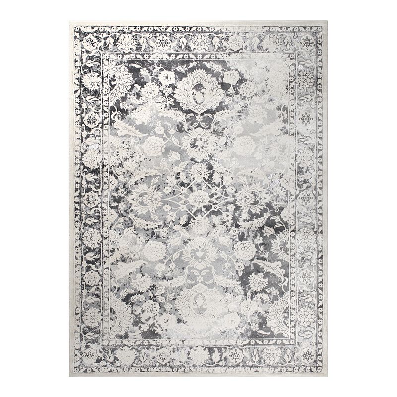 Christian Siriano New York New York Jersey Olympus Area Rug, Grey, 8X10 Ft