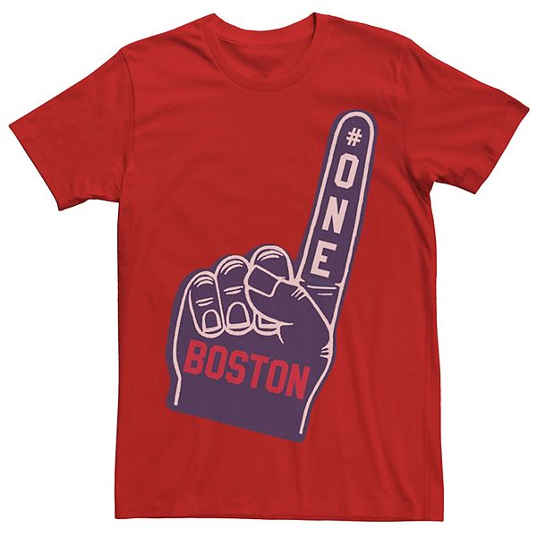 Men's Boston Number One Foam Finger Graphic Tee