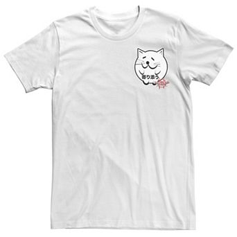 Men's Marvel Spider-Man Spiderverse Cat Sticker Graphic Fleece Pullover Graphic Tee