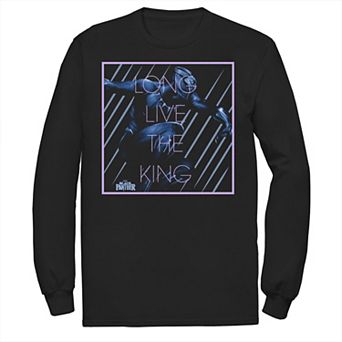 Men's Marvel Black Panther T'Challa Lives Long Box Long Sleeve Graphic Tee